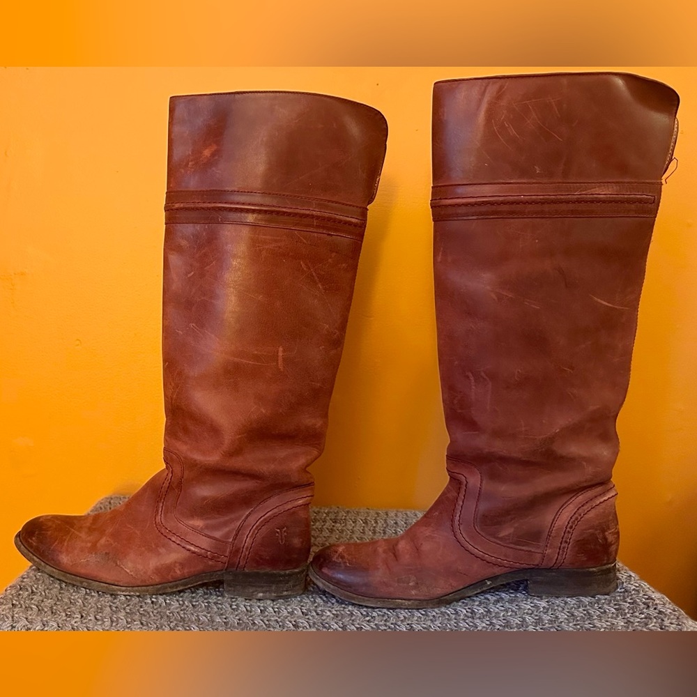 Vintage Frye Leather knee-high riding boots